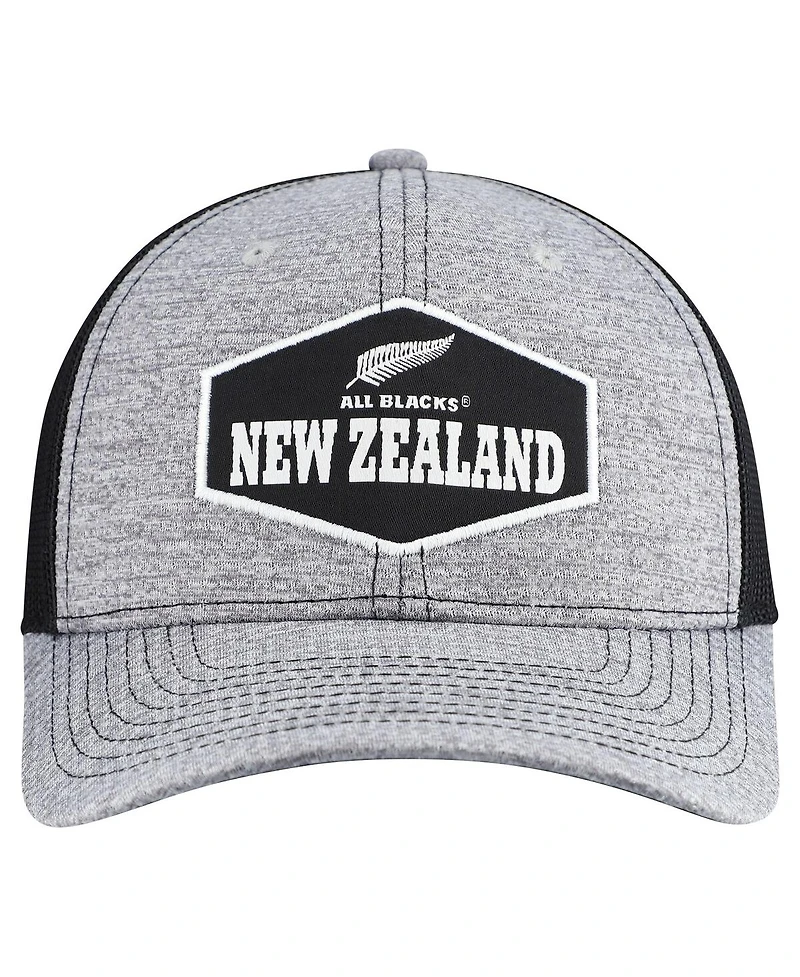 '47 Brand Men's Gray All Blacks Generic Mass Rodeo Patch Trucker Adjustable Hat