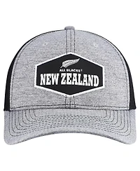 '47 Brand Men's Gray All Blacks Generic Mass Rodeo Patch Trucker Adjustable Hat
