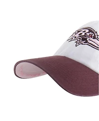 '47 Brand Men's and Women's Stone/Burgundy Baltimore Ravens Love Letter Clean Up Adjustable Hat
