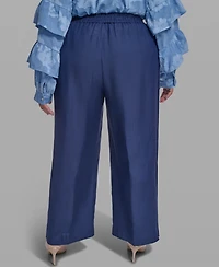 Karl Lagerfeld Paris Plus Mid-Rise Pull-On Pants