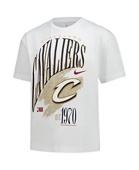 Nike Big Boys and Girls White Cleveland Cavaliers Hardwood Classics Champs Max90 T-Shirt