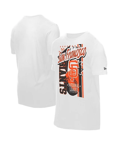 New Era Men's White San Francisco Giants Big Graphic Domestic T-Shirt