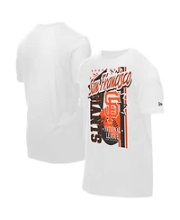 New Era Men's White San Francisco Giants Big Graphic Domestic T-Shirt