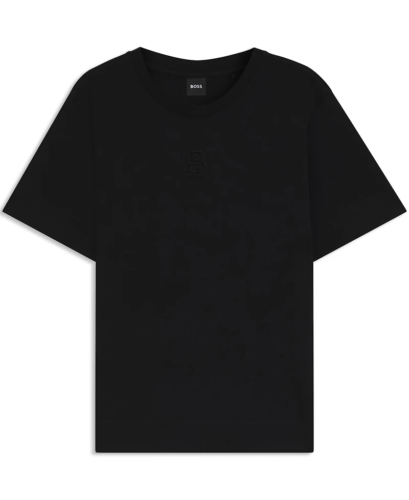 Boss by Hugo Boss Women's Mercerized-Cotton Rhinestone Double B T-Shirt