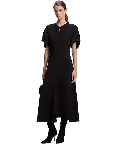 Boss by Hugo Women's Keyhole-Neckline Soft Crepe Dress