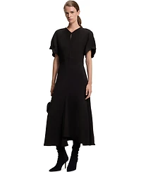 Boss by Hugo Women's Keyhole-Neckline Soft Crepe Dress