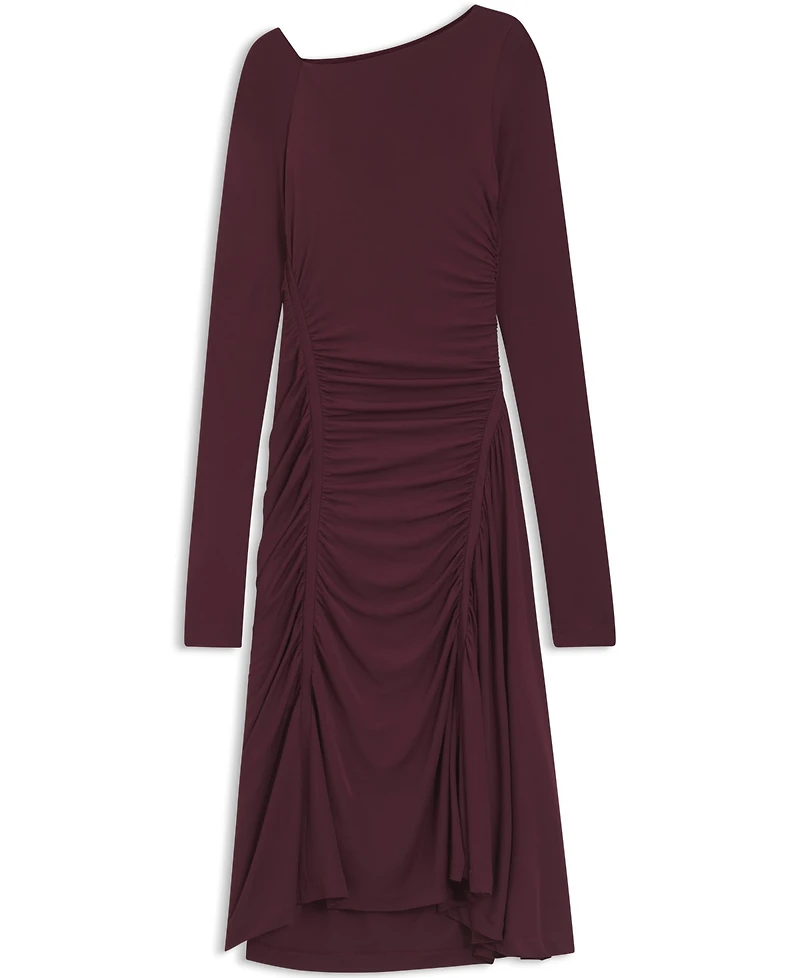 Boss by Hugo Women's Matte Jersey Gathered Detail Dress
