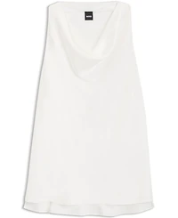 Boss by Hugo Boss Women's Satin Draped Neckline Sleeveless Top