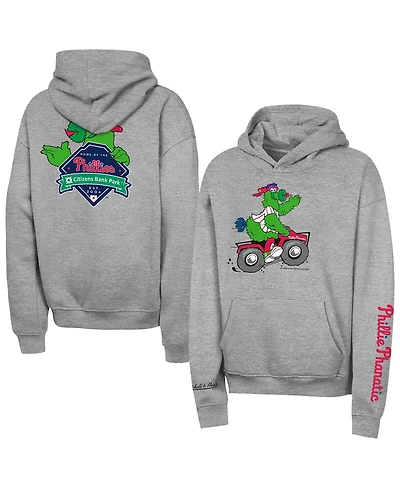 Outerstuff Big Boys and Girls Gray Philadelphia Phillies Iconic Phanatic Hoodie