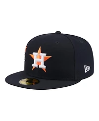 New Era Men's Navy Houston Astros City Patch 59FIFTY Fitted Hat