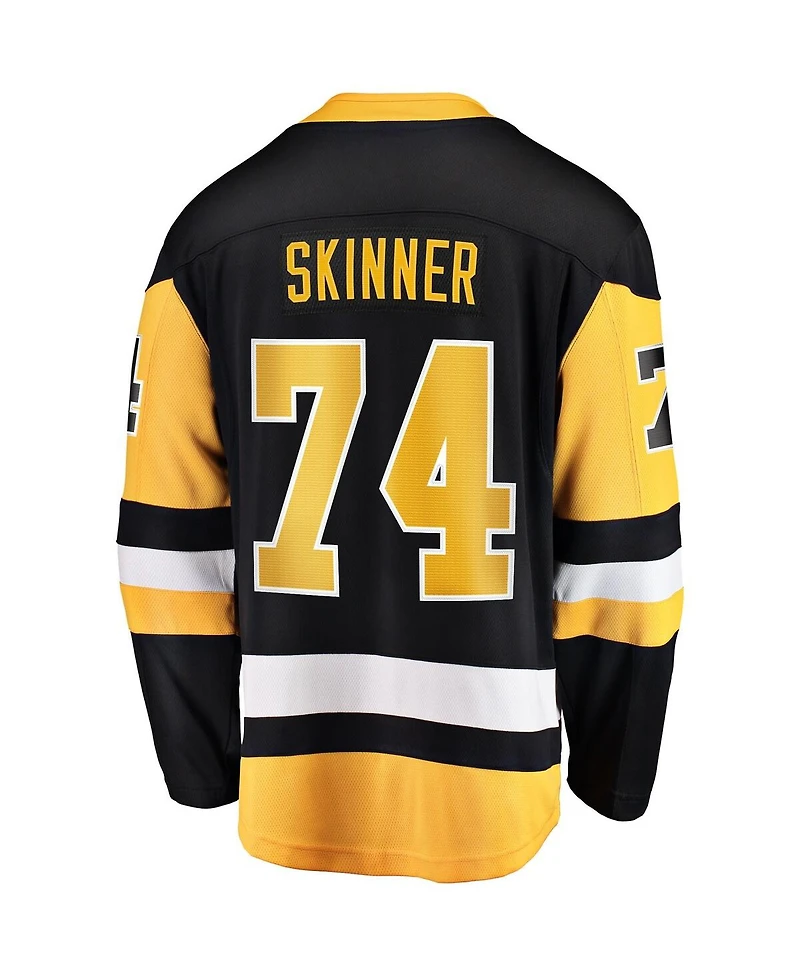 Fanatics Men's Stuart Skinner Black Pittsburgh Penguins Home Breakaway Jersey