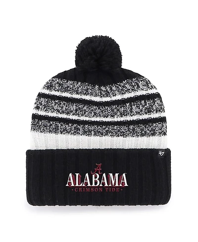 '47 Brand Men's Black Alabama Crimson Tide Tavern Cuffed Knit Hat with Pom