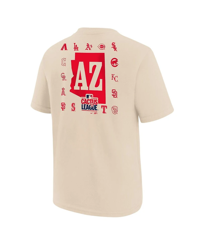 Nike Big Boys and Girls Natural 2026 Spring Training Cactus League T-Shirt