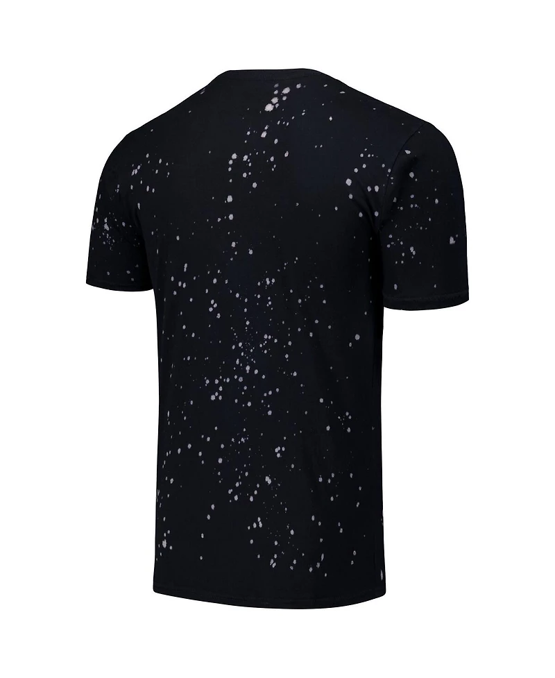Majestic Threads Men's Black/White Atlanta Braves Splatter T-Shirt