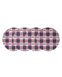 Avanti Celebration Woven Braided Round Placemats, Set of 4