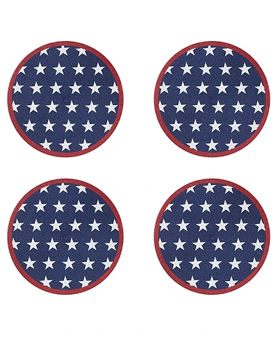 Avanti Liberty Woven Braided Round Placemats, Set of 4