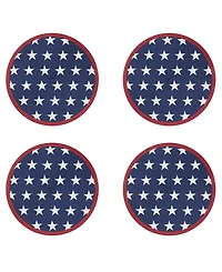 Avanti Liberty Woven Braided Round Placemats, Set of 4
