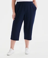 Style & Co Plus Luxsoft French Terry Capri Pants