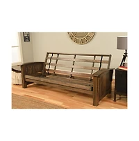 Kodiak Washington Frame-Rustic Walnut Finish-Oregon Trail Saddle Mattress