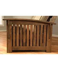 Kodiak Washington Frame-Rustic Walnut Finish-Linen Cocoa Mattress