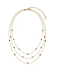 Ettika Crystal Dot Layered Necklace