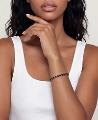 Ettika Crystal Chain 18k Gold Plated Tennis Bracelet