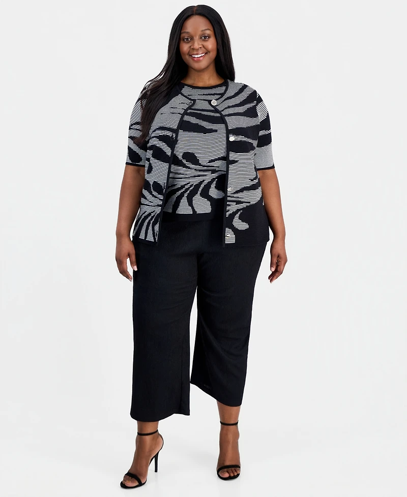 Anne Klein Plus Sweater Tank Top