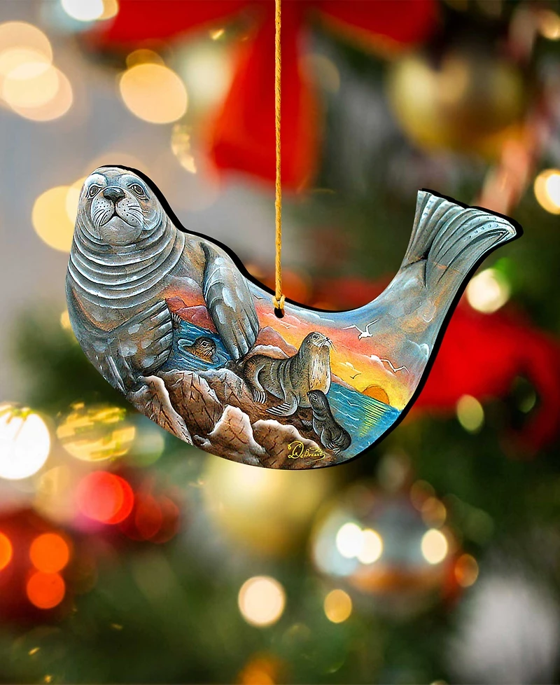 Designocracy Seal Holiday Ornaments, Set of 2