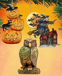 Designocracy Classic Holiday Ornaments, Set of 3