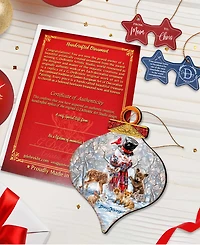 Designocracy Forest Friends Holiday Ornaments, Set of 2