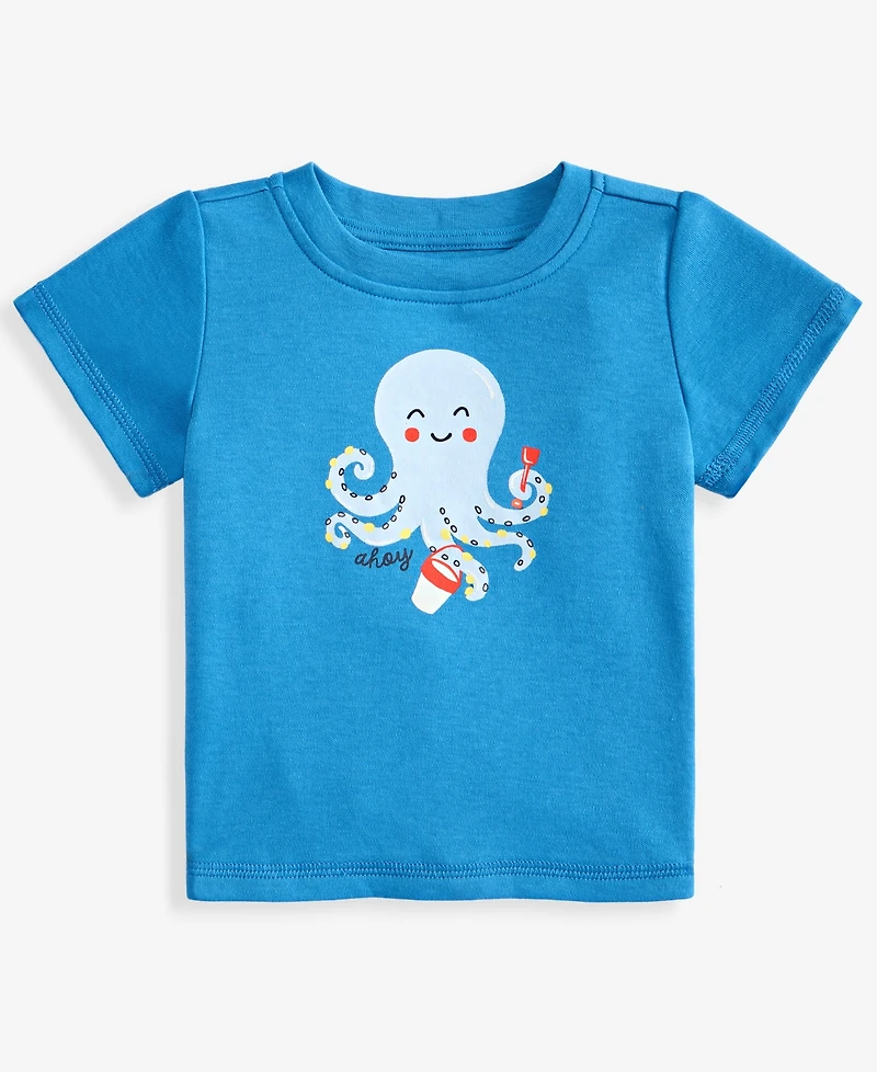 First Impressions Baby Boys' 3M-24M Mix & Match Octopus T-Shirt, Macy's Exclusive