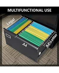 Rainsken 2 Drawer Lateral File Cabinet with Lock