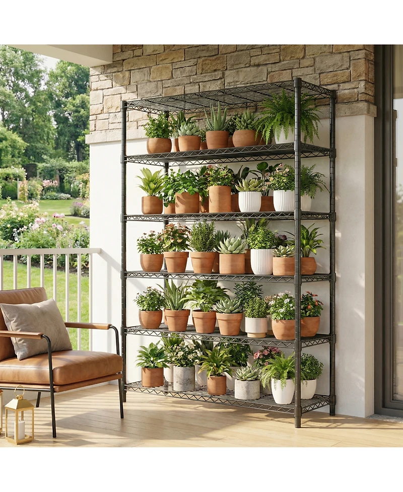 Rainsken 6 Tiers Storage Shelves