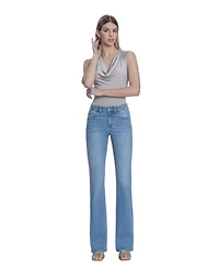 Vervet Women's High Rise Full Length Bootcut Jeans