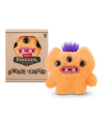 Fuggler Zuru Baby Fug Reek-o Orange Funny Ugly Monster Plush Toy 3.5 Inch