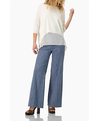 Ivonne Women's Striped Wide-Leg Pants
