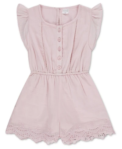 abercrombie kids Girls' Flutter Sleeve Eyelet Romper