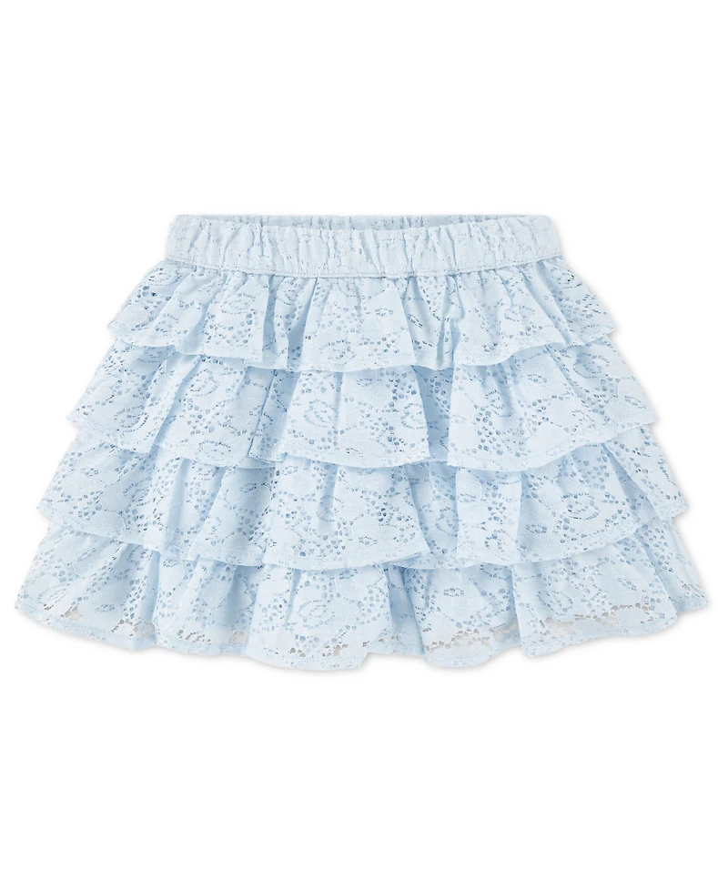 abercrombie kids Girls' Tiered Lace Mini Skort