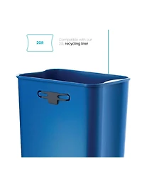 Home Zone Living Code 20R Drawstring Kitchen Trash Bags Custom Fit for 5 Gallon Recycling Bins, 60-Count