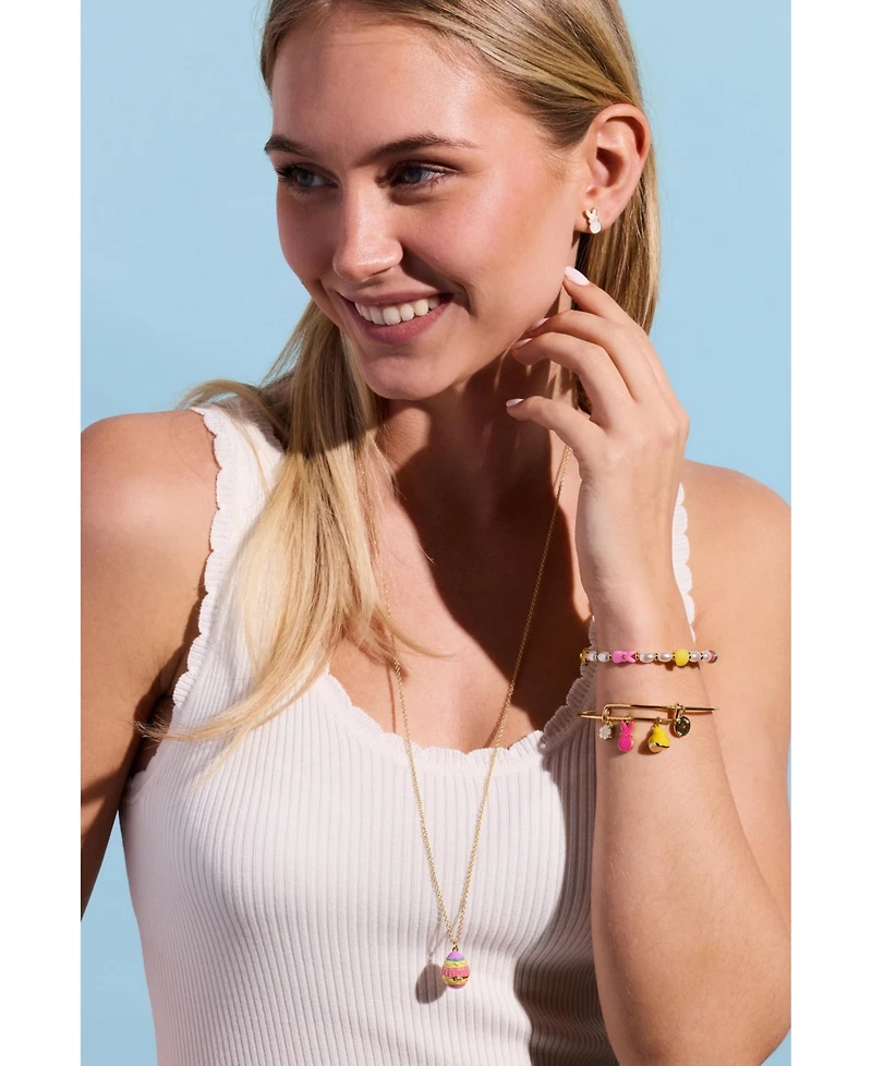 Alex and Ani Peeps Chick and Bunny Beaded Bangle Bracelet