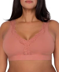 Fruit of the Loom Women's Full Coverage Wireless Cotton Bralette