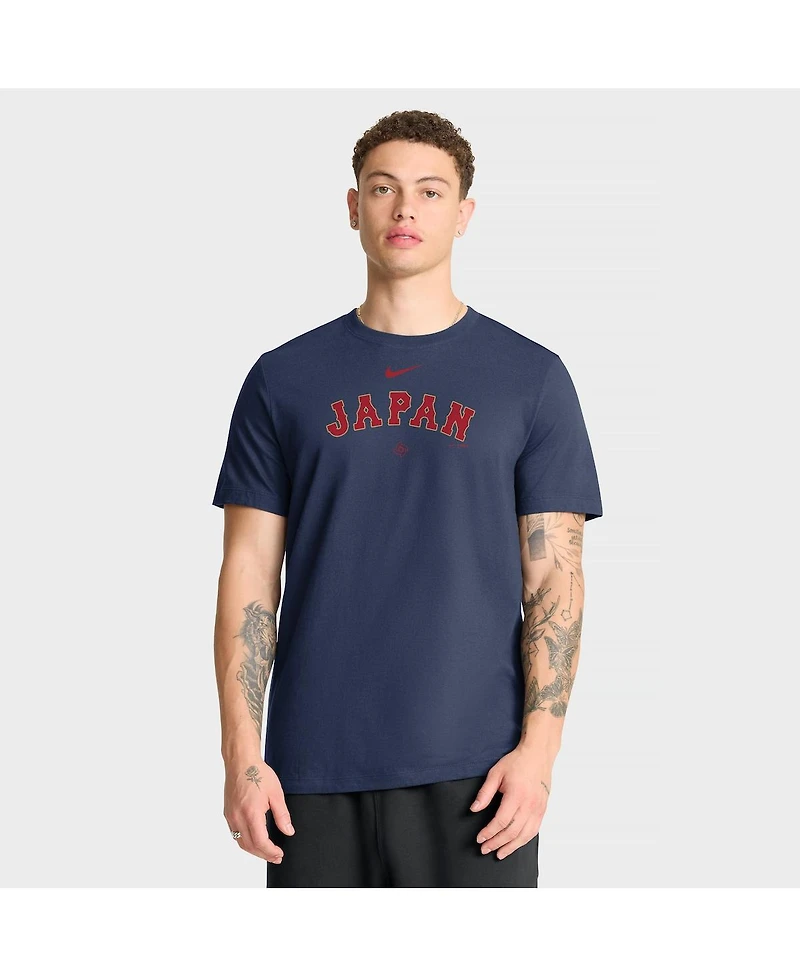 Nike Men's Navy Japan Baseball 2026 World Classic Wordmark T-Shirt