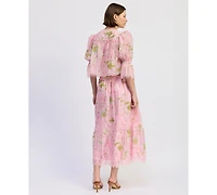 En Saison Women's 3/4-Sleeve V-Neck Top