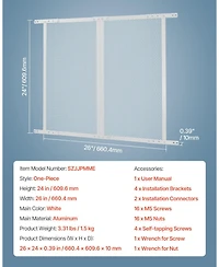 Cozito 24" x 26" Rv Screen Door Protector with Reinforced Mesh