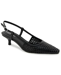 Kenneth Cole Reaction Women's Maggie Perf Slingback Kitten Heel Pumps