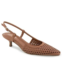 Kenneth Cole Reaction Women's Maggie Perf Slingback Kitten Heel Pumps