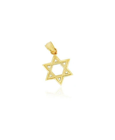 The Lovery Beaded Gold Star of David Charm 14K Gold