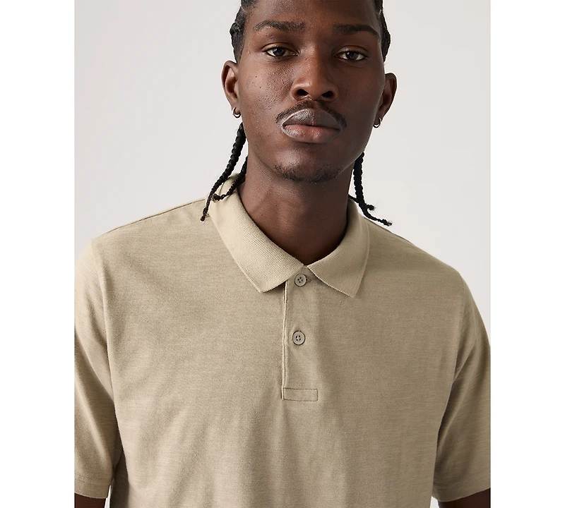 Levi's Men's Merritt Striped Collared Polo Shirt