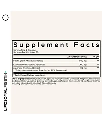 Codeage Liposomal Fisetin 500mg - Resveratrol, Luteolin, Polyphenol Flavonoids - Non-gmo