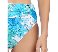 Bleu by Rod Beattie Women's Riviera Retreat High-Waist Draped Swim Bottoms